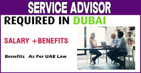 Service Advisor, Call Center Required in Dubai