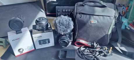 Canon m50 with 2 lenses