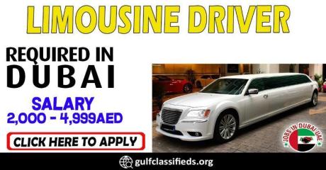LIMOUSINE DRIVER REQUIRED IN DUBAI