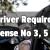 Driver Required (License No 3, 5 & 6)