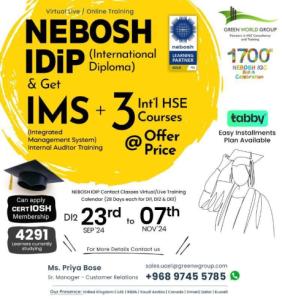 Achieve Your NEBOSH I Dip Certification in Oman