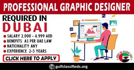 PROFESSIONAL GRAPHIC DESIGNER REQUIRED IN DUBAI