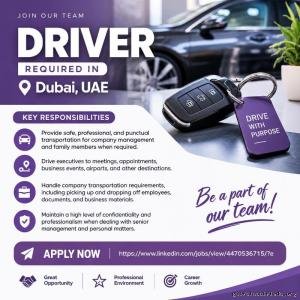 Driver Required in Dubai
