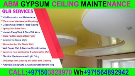 False Ceiling Contractor Ajman Dubai Sharjah +971564892942