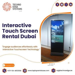 Weekly & Monthly Interactive Touch Screen Rental in Dubai