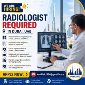 Radiologist Required in Dubai