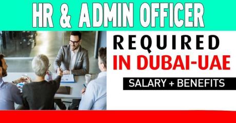 HR & Admin Officer Required in Dubai