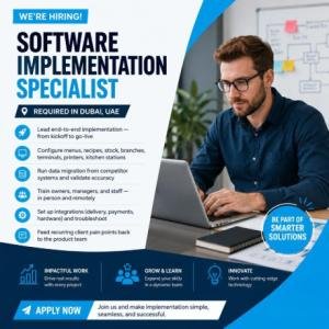 Software Implementation Specialist Required in Dubai