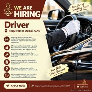 Driver Required in Dubai