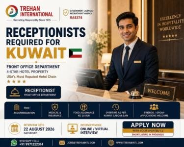 Kuwait Hotel Job Opportunity – Receptionists Required