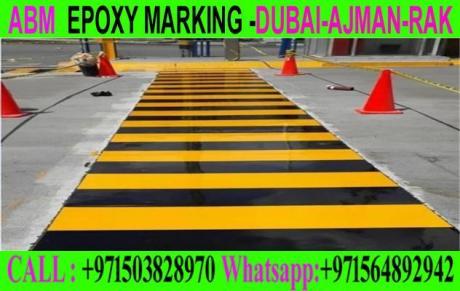 Road Marking Flooring in Ajman Dubai Rak +971503828970