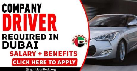 COMPANY DRIVER REQUIRED IN DUBAI