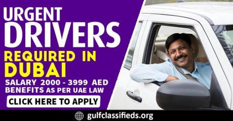 URGENT DRIVERS REQUIRED IN DUBAI