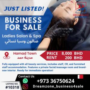 For Sale Ladies Salon & Spa in Hamad Town