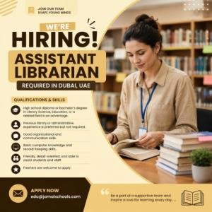 Assistant Librarian Required in Dubai