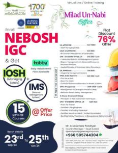 Educational Setting & Methodology Learn NEBOSH Course in Mecca - KSA