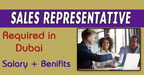 Sales Representative Required in Dubai