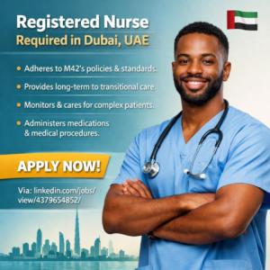 Registered Nurse Required in Dubai