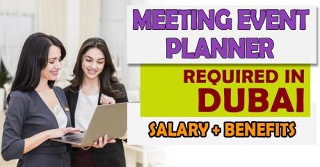 Meeting Event Planner Required in Dubai