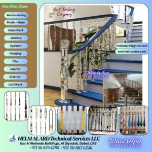 Acrylic Balustrade | Balcony Handrail | Acrylic Fencing Dubai UAE