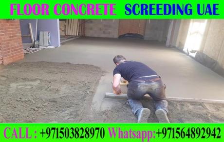 Micro cement floor Screeding Company Ajman Dubai Sharjah