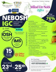 Green World Group: Leading NEBOSH IGC Training Provider in Dubai