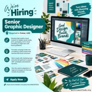 Senior Graphic Designer Required in Dubai
