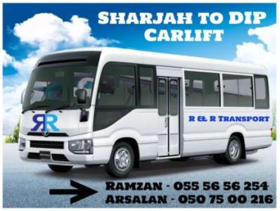 Sharjah to DIP, Al Quoz, DIC, JABEL ALI etc