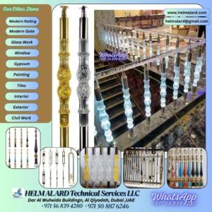 Acrylic Handrail for balcony in Dubai