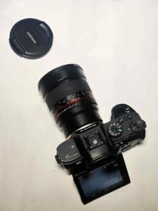 Sony a7sii with 85mm manual lens and 2 batteries