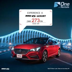 RENT MG 6 LUXURY OMR 273 Per Month