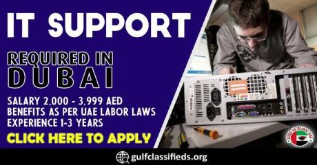 IT SUPPORT REQUIRED IN DUBAI
