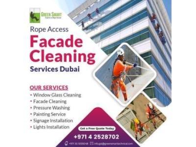 Rope Access External Facade & Glass Cleaning Services Dubai Al Quoz