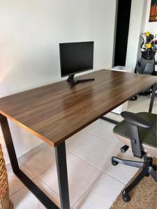 Large Brown Wooden Table FOR SALE!