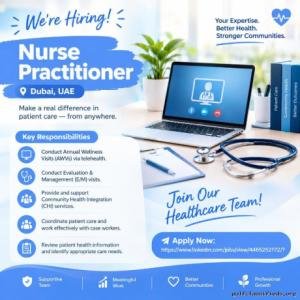Nurse Practitioner Required in Dubai