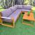 Large Wooden Outdoor Garden Sofa Set