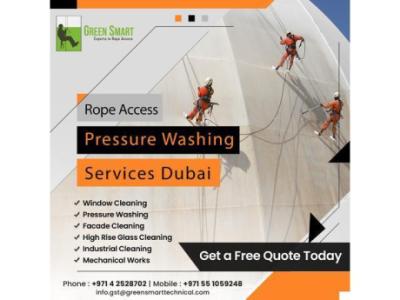 Rope Access Pressure Washing Services in Dubai Al Quoz