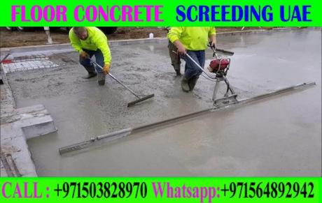 Micro topping floor Screeding Finishing Company +971503828970