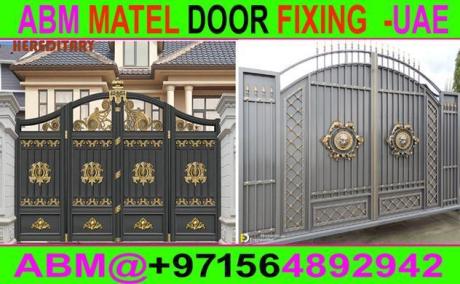 Aluminum Main Gate Fixing Contractor in Ajman , Dubai, Sharjah