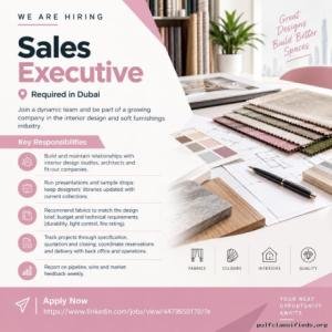 Sales Executive Required in Dubai