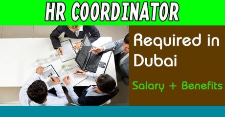 Human Resources Coordinator Required in Dubai