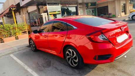 Honda civic 2018 red color