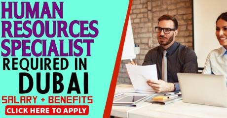 Human Resources Specialist Required in Dubai