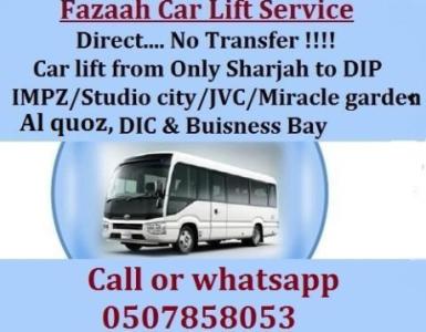 Pick and drop service from Sharjah to Dubai DIP IMPZ DPC JVC AL QUOZ MOTOR CITY STUDIO CITY DIC MIRA