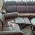 Luxury Top Furniture Genuine Leather Reclining Sofa Set
