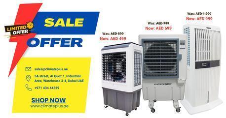 AED 499, Price Drop Alert! Best Deals On CM-9000 ICE, CM-8000R, And Hurricane Air Coolers